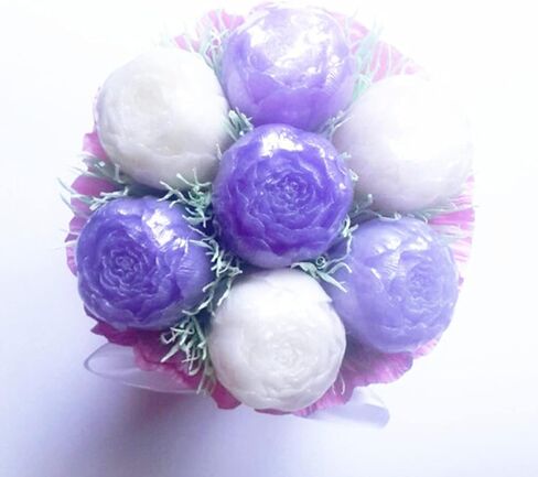 2PCS Peony Flower Silicone Candle Molds Soap Molds Fondant Chocolate Cake Candy Moulds Resin Clay Baking Pastry Tools in Saudi Arabia
