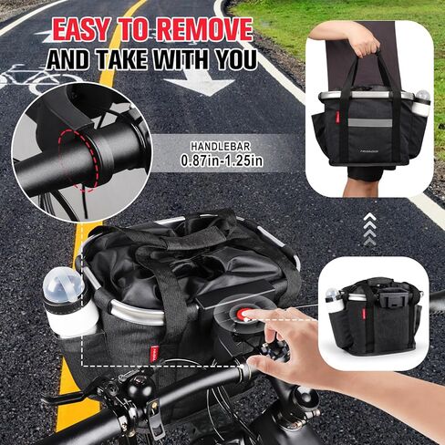 سلة الدراجة الكلب الدراجة 17L المقود سلة دراجة سلة أمامية للحيوانات الأليفة والتسوق والتنقل والتخييم وفي الهواء الطلق in Kuwait