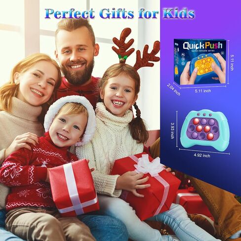 لعبة AOTIBO Fast Push Pop Game It Light Up Fidget Toys للأطفال البالغين، لعبة محمولة للأطفال من سن 6 إلى 12 عامًا، لعبة الضغط على الفقاعات السريعة، ألعاب السفر هدايا عيد الميلاد للأولاد والبنات من سن 8 إلى 12 عامًا (وردي) in Saudi Arabia