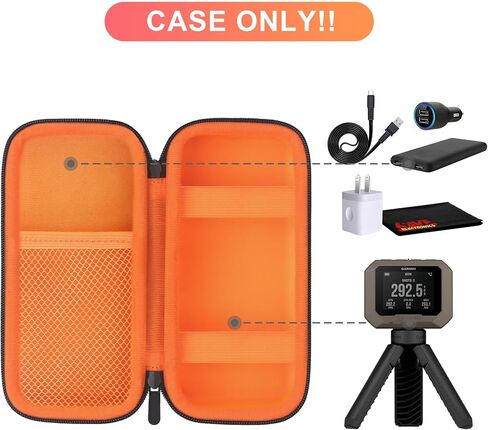 حقيبة حمل BOVKE متوافقة مع جهاز Garmin Xero C1 Pro Compact Chronograph لتصوير المدى، حقيبة تخزين للسفر Garmin Xero C1 Pro مع مساحة إضافية لكابلات الشحن، بنك الطاقة، أسود in Saudi Arabia