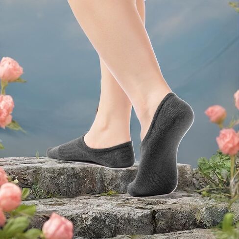 جوارب IDEGG No Show للسيدات والرجال منخفضة القطع للكاحل قصيرة مضادة للانزلاق للجري الرياضي الجدة جوارب بطانة غير مرئية غير رسمية in Kuwait