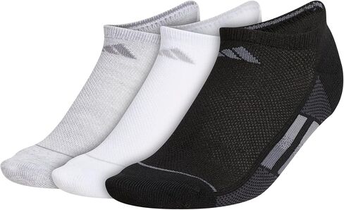 adidas Women's Superlite Stripe 3.0 No Show Socks (3-Pair) Low Profile Athletic Fit with Arch Compression in Saudi Arabia