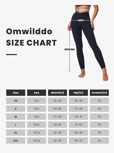 سراويل Omwilddo النسائية ذات الخصر المتقاطع للتمارين الرياضية، سراويل يوجا عالية الخصر، سراويل رياضية للجري والجيم in Saudi Arabia