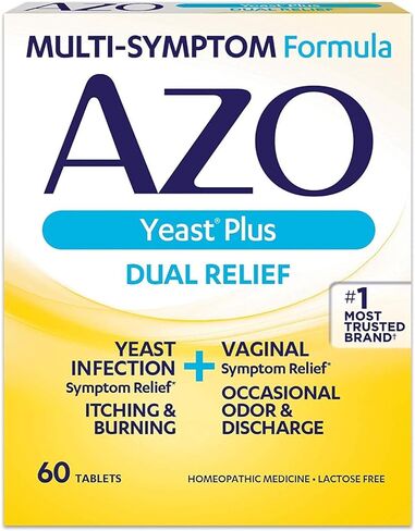 AZO Yeast Plus Tablets, 60 Count in Kuwait