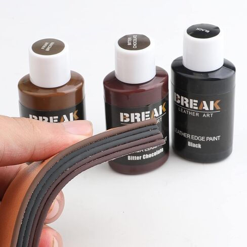 Break Leahter Art Leather Edge Paint,Color Coated Leather Frame, Wallet, Shoulder Bag, Backpack, Leather, Edge Repair, Leather Repair Tool in Saudi Arabia