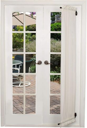 Versailles Home Fashions 1/2in Swing Arm with Ball Finial (Pair) Curtain Rod, 24-38in, Black in Kuwait