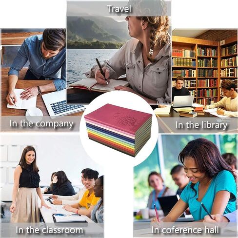 8 Pack notebooks for work, Paperback Small Journals Bulk, A5 Size Cute Journal for Kids, Teens, Girls, Women, Travel Notebooks with Wide Ruled for School Supplies, Random Colors in Kuwait