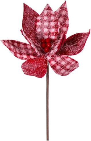 فيكرمان 21 بوصة أحمر وأبيض متجمد من البونسيتة المخملية، 2 لكل حقيبة. in Kuwait