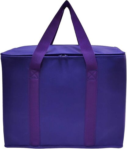 Yalin Set of 2 Large Insulated Collapsible Cooler Bags with Durable Dual Zipper Closure,Reusable Grocery Shopping Bags Keep Food Hot or Cold,Ideal for Instacart,Grocery Transport in Saudi Arabia