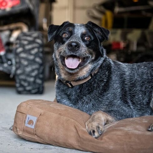 سرير Carhartt Firm Duck للكلاب، بني، Carhartt، كبير، 33 بوصة × 41 بوصة × 4.25 بوصة in Saudi Arabia
