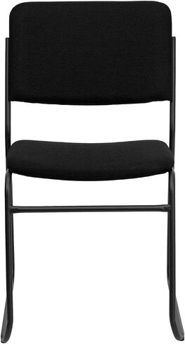 Flash Furniture HERCULES Series 500 lb. Capacity High Density Black Vinyl Stacking Chair with Sled Base in Saudi Arabia