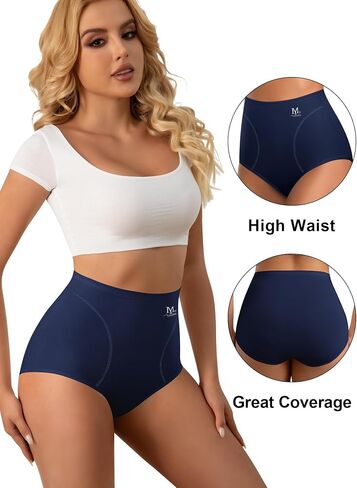 MEIYATING Women's Underwear, High Waisted Underwear for Women Ladies Panties Postpartum Briefs in Saudi Arabia