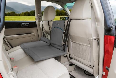 Kurgo Dog Backseat Bridge Car Extender, Seat Bridge for Dogs, Padded Pet Car Barrier, Reversible, Water Resistant, Universal Fit, Cup Holder & Pocket, Up to 100 lbs in Saudi Arabia