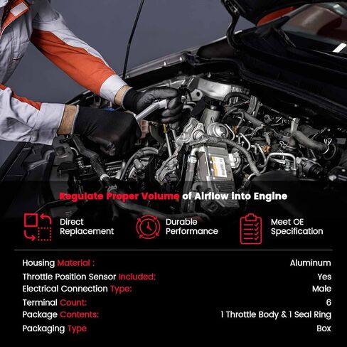 TXROMTZ جسم الخانق الإلكتروني للسيارات استبدال أجسام خنق الوقود لدودج رحلة كاليبر، جيب أفنجر كومباس باتريوت، كرايسلر سيبرينغ، رقم OE 4891735AC 4891735AD 977-025 in Kuwait