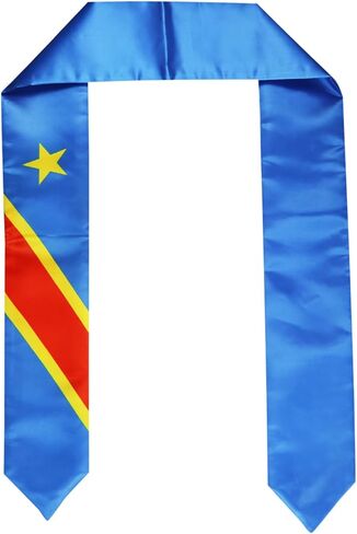 Pasksamtu علم جمهورية الكونغو الديمقراطية التخرج سرق وشاح للدراسة على متن الطلاب الدوليين في الخارج الكبار للجنسين in Kuwait