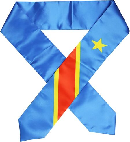 Pasksamtu علم جمهورية الكونغو الديمقراطية التخرج سرق وشاح للدراسة على متن الطلاب الدوليين في الخارج الكبار للجنسين in Kuwait