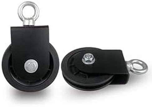 KISEKI 2 قطعة عجلة بكرة الكابل لمعدات الصالة الرياضية عجلة العمل 3.54 بوصة/90 مم عجلة بكرة قابلة للفصل 360 دوران لنظام البكرة نظام بكرة الصالة الرياضية كتل الرفع in Kuwait