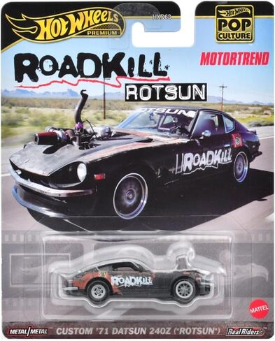 Hot Wheels Pop Culture Roadkill ROTSUN - Custom '71 Datsun 240Z (Lotsun) [Mini Car] [3 Years Old and Up] HKC37 in Saudi Arabia