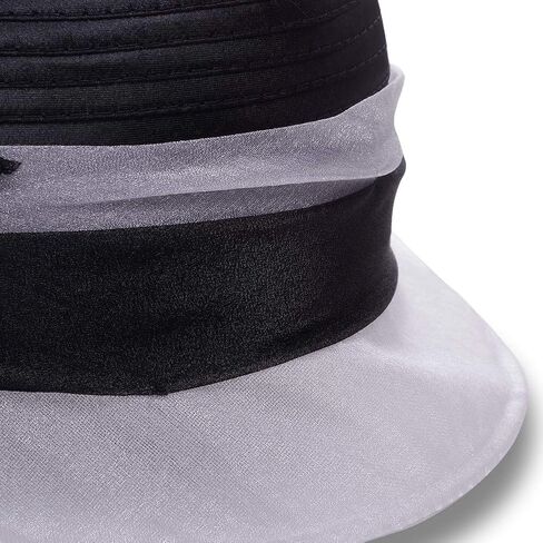فستان نسائي لحفلات الشاي بلونين من Bowler Cloche دلو ديربي قبعة الكنيسة in Kuwait