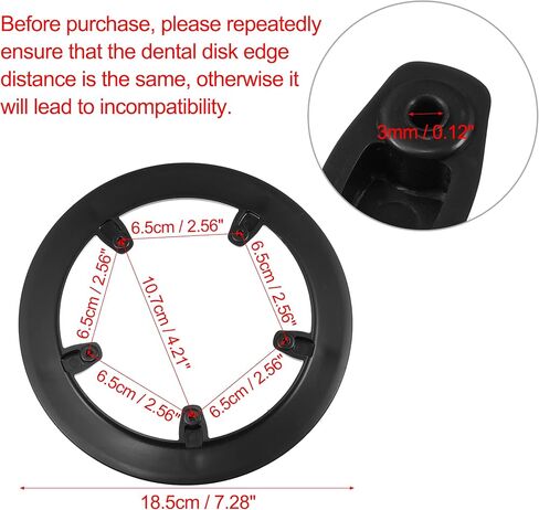 X AUTOHAUX 1 قطعة 6.5 سنتيمتر 5 ثقوب دراجة دراجة كرانسيت سلسلة غطاء الاطارات حماية سلسلة عجلة الغطاء الواقي الأسود in Saudi Arabia