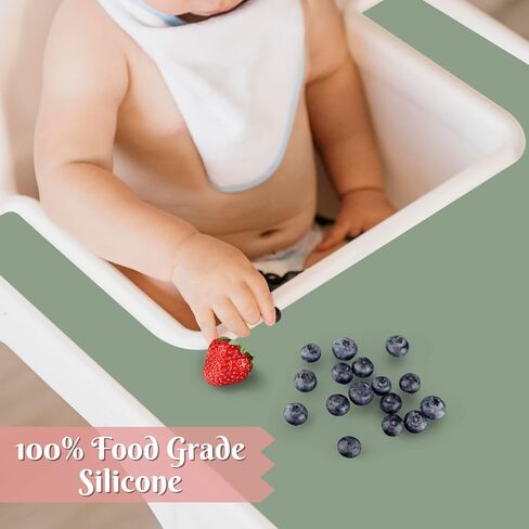Kalovin High Chair Placemat for IKEA Antilop Baby High Chair, Silicone Placemats, High Chair Tray Finger Foods Placemat for Babies, Toddlers (Blush) in Saudi Arabia