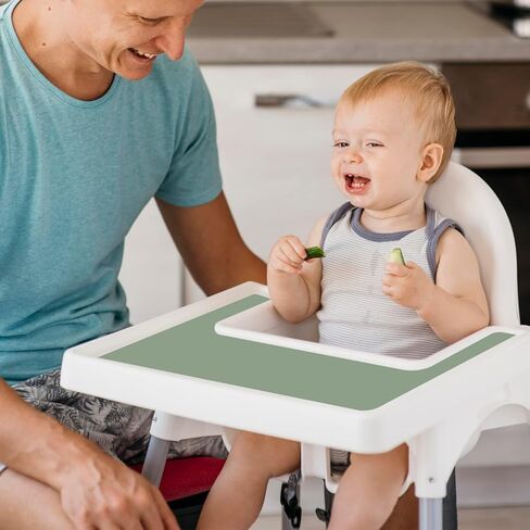 Kalovin High Chair Placemat for IKEA Antilop Baby High Chair, Silicone Placemats, High Chair Tray Finger Foods Placemat for Babies, Toddlers (Blush) in Saudi Arabia