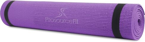 سجادة تمارين اليوجا الأصلية من ProsourceFit بسمك ¼ بوصة (6 مم) سميكة لتوفير الراحة والثبات مع أشرطة للحمل، غير قابلة للانزلاق - ألوان متعددة in Saudi Arabia
