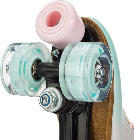 Women's Roller Skates,Double Row Skates Adjustable Leather High-top Roller Skates Perfect Indoor Outdoor Adult Roller Skates with Bag in Kuwait