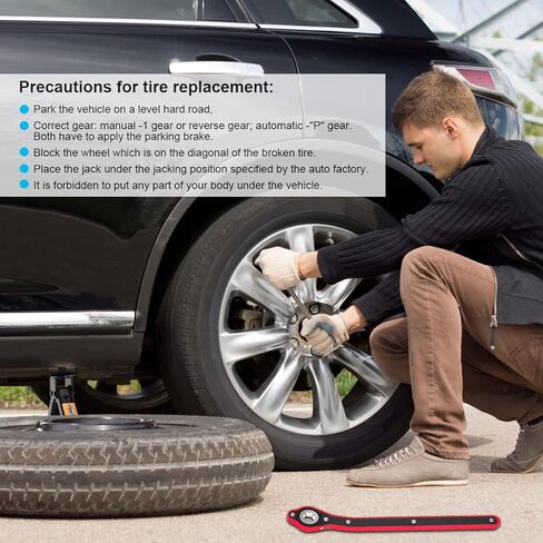 مجموعة جاك مقص من AUTOINS - 2 طن (4409 رطل) طقم جاك سيارة تلقائي - آلية ذكية مع كرنك يدوي/مفتاح ربط/مفتاح ربط قاعدة سميكة لسيارة SUV MPV in Kuwait