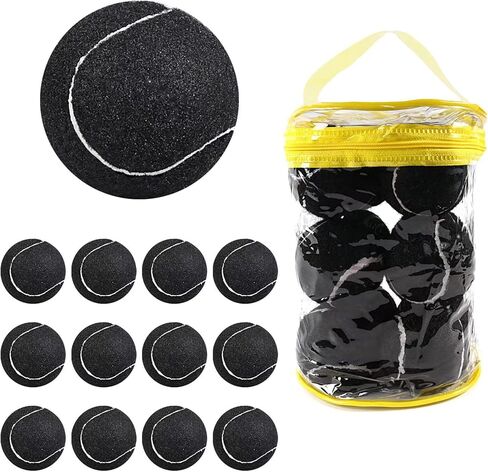 GKK Tennis Balls 12 Pack Durable Pressurized Tennis Balls Yellow Felt Training Tennis Balls High Bounce Practice Tennis Balls for Beginners Dogs in Kuwait