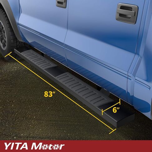 YITAMOTOR 6 Inches Running Boards Compatible with 2009- 2014 Ford F150 Super Crew Cab Side Step Nerf Bar in Saudi Arabia