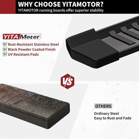 لوحات تشغيل YITAMOTOR مقاس 6 بوصات متوافقة مع 2009- 2014 Ford F150 Super Crew Cab Side Step Nerf Bar in Kuwait
