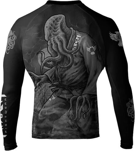 Raven Fightwear Men's BJJ Horror Cthulhu Guard Black in Saudi Arabia