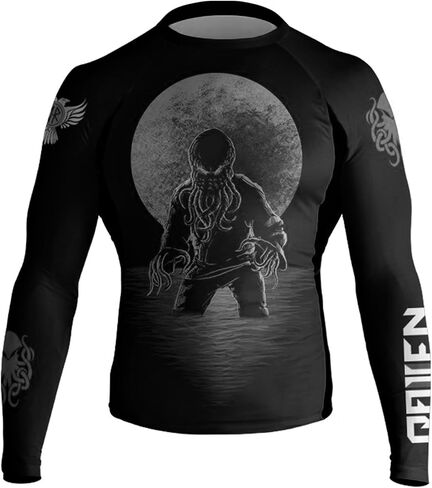 Raven Fightwear Men's BJJ Horror Cthulhu Guard Black in Saudi Arabia