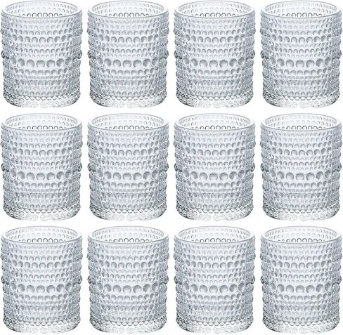Candle Votive Glass Holders - Bulk Wedding Tea Light Votives Tealight - Fall Vintage Small Table Centerpieces for Christmas Home Party Thanksgiving Valentines Day - Clear 12 Pcs in Saudi Arabia