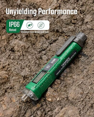 Voltage Tester, TESMEN TN-213 Non-Contact Voltage Tester, Electrical Tester, AC 12V-/70V-1000V, Dual-Range, LCD Display in Percentage, Buzzer Alarm, Live Wire Tester, Wire Breakpoint Finder - Green in Saudi Arabia