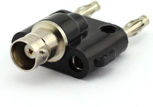 DGZZI 2-Pack BNC Female to Dual Banana Male Plug Jack Binding Posts RF Coaxial Adapter BNC to Banana Coax Jack Connector in Saudi Arabia