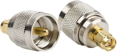 MWRF 2 قطعة UHF ذكر إلى SMA ذكر PL-259 PL259 موصل RF محول محوري محوري؛ SMA ذكر إلى PL259 in Kuwait