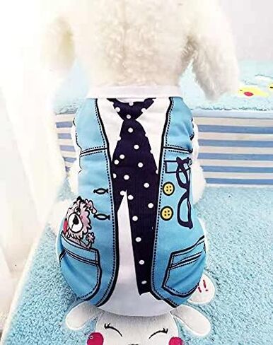 6 Pieces Pet Clothes Doggie Vest Clothes Puppy Clothing Dog Sleeveless Shirts Puppy Breathable Mesh Apparel Outfits for Pet Dog Cat (X-Small) in Saudi Arabia