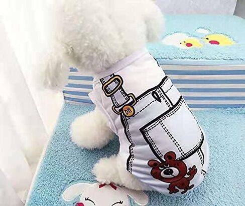 6 Pieces Pet Clothes Doggie Vest Clothes Puppy Clothing Dog Sleeveless Shirts Puppy Breathable Mesh Apparel Outfits for Pet Dog Cat (X-Small) in Saudi Arabia