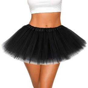 Tutus for Women 5 Layered Tutu Skirts for Women Adults Girls Teens Rave Halloween Costume Tutu Dance Skirt Tulle Skirts in Saudi Arabia