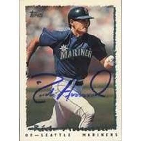 Rich Amaral Seattle Mariners 1995 Topps Traded Autographed Card - slightly smudged. This item comes with a certificate of authenticity from Autograph-Sports. Autographed - MLB Autographed Baseball in Saudi Arabia