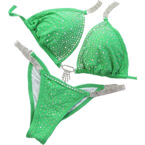 Bikini Competition Suit for Women Green in Saudi Arabia