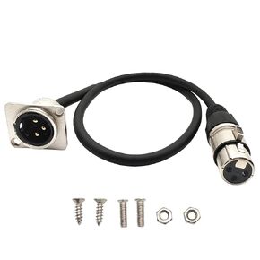 XLR كابل التصحيح أنثى إلى ذكر XLR لوحة جبل كابل Patchbay لصندوق الأرضية، صندوق المسرح 2 قدم 1 قطعة in Kuwait