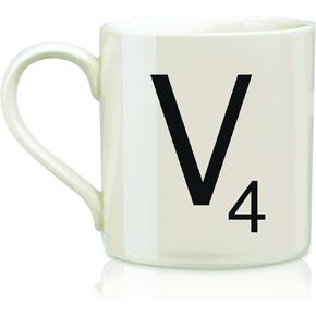 SCRABBLE Vintage Ceramic Letter "V" Tile Coffee Mug in Saudi Arabia