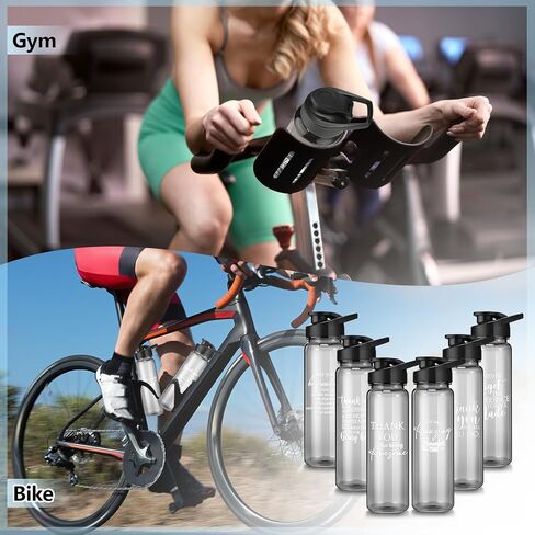 Inbagi 24 oz Plastic Water Bottles, Leak Proof, 6 Pcs, Employee Appreciation Gifts for Women Men Office Graduation, Sports Bottles for Running, School, Travel in Saudi Arabia