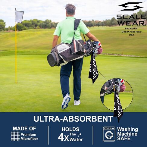 CaddyMag Magnetic Towel Clip with Carabiner & Ball Marker – Secure Attachment for Golf Towels, Easy Use on Carts, Clubs, and Bags in Saudi Arabia