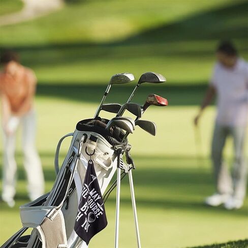 Golf Towel Cleaning Towel Fun Accessory with Golf Bag Clip, Personalized Towels Birthday Gift in Saudi Arabia