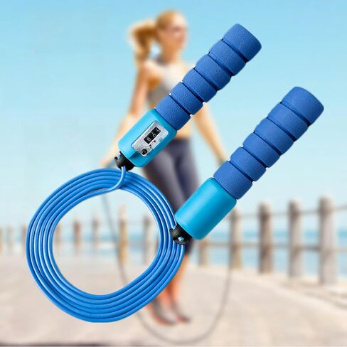 Adjustable Counting Jump Rope for Men & Women, Durable Skipping Rope with Digital Counter, for Fitness, Sports Training in Saudi Arabia