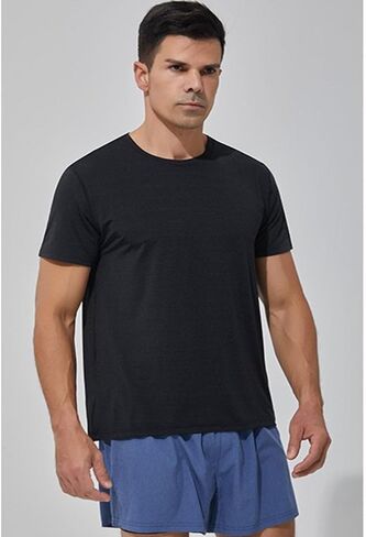 Men’s Short Sleeve Dry Fit Active Crew Neck T Shirt Athletic Short Sleeve Running Gym Workout Tee Tops in Saudi Arabia